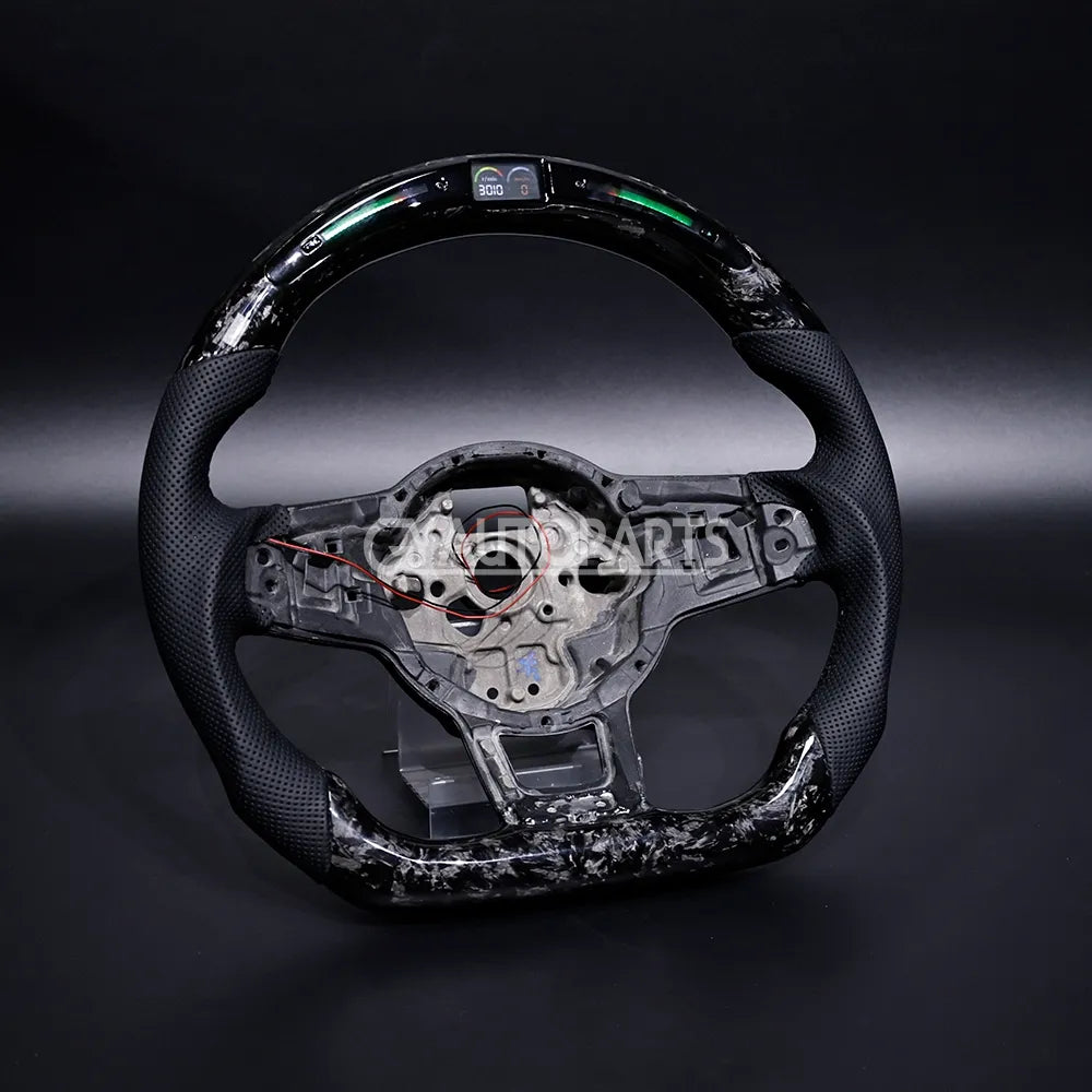Carbon Fiber Steering Wheel For VW Golf 7 MK7 Mk7.5 R GTI GTD GTE